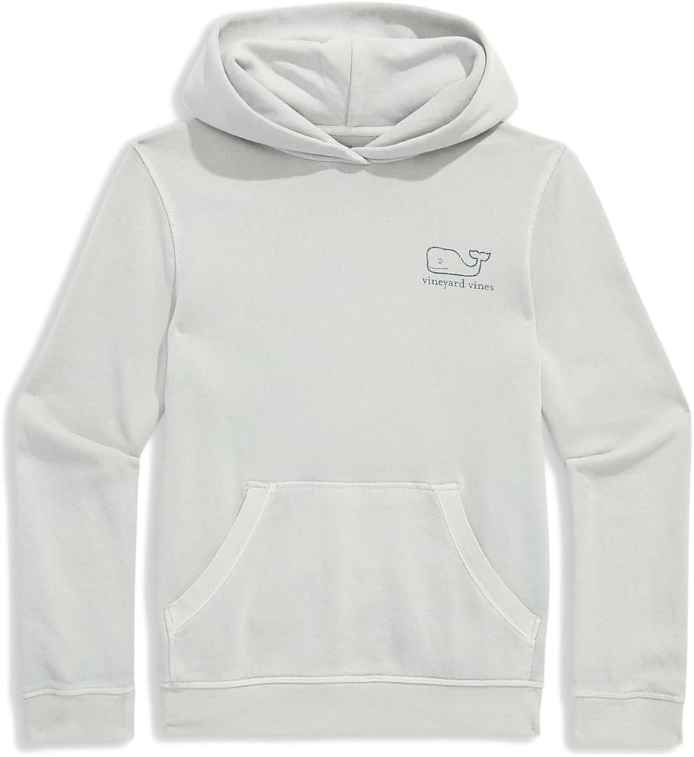 

Худи Vineyard Vines Kids Surf Terry Vintage Whale Graphic Hoodie, цвет Granite