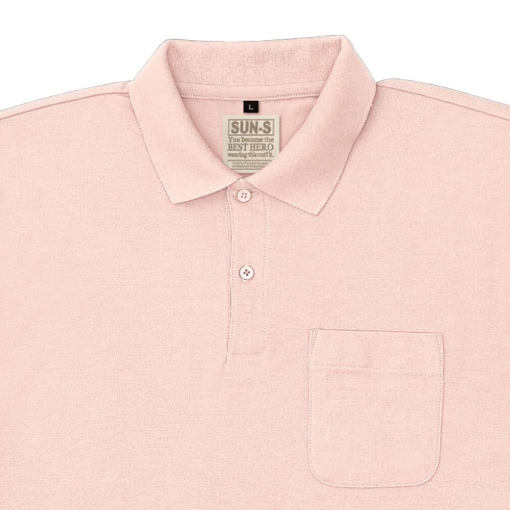 

Поло с длинным рукавом San-S SA10041, розовое, SS Sun-S