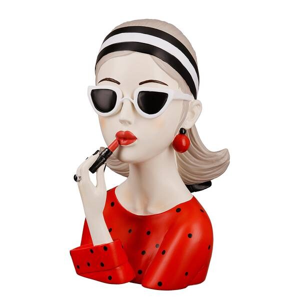 

Декоративная скульптура GILDE Lady mit Lippenstift, разноцветный