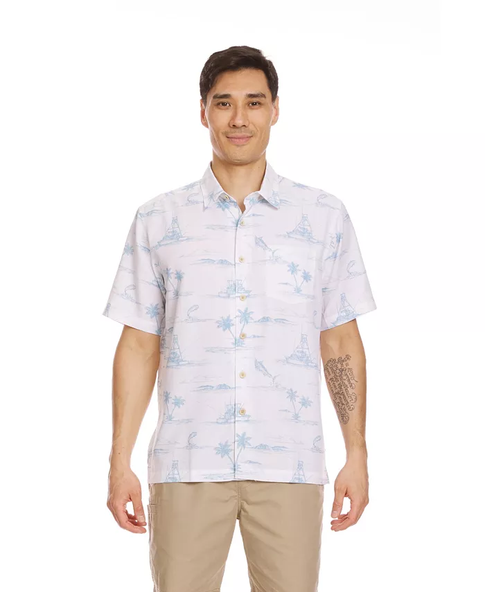 

Quiksilver Мужская рубашка Paradise Found Woven Quiksilver Waterman, белый