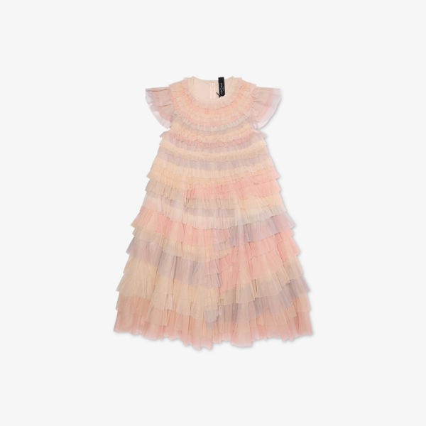 

Платье Needle And Thread Petra из тюля с оборками 4-10 лет, мультиколор