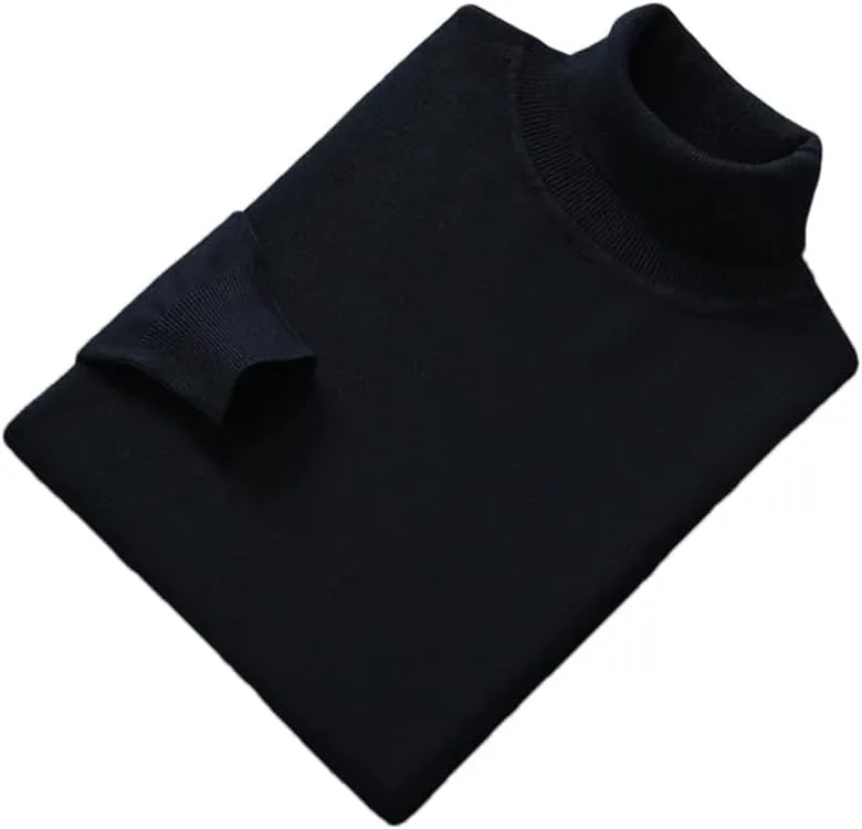 

Мужской свитер с длинным рукавом и высоким воротником