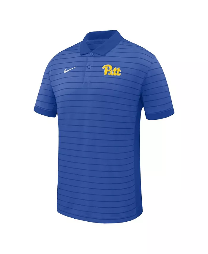 Мужская тренерская поло с победной полосой Royal Pitt Panthers 2025 Early Season для боковой линии, модель Performance Polo Shirt Nike — фото 2
