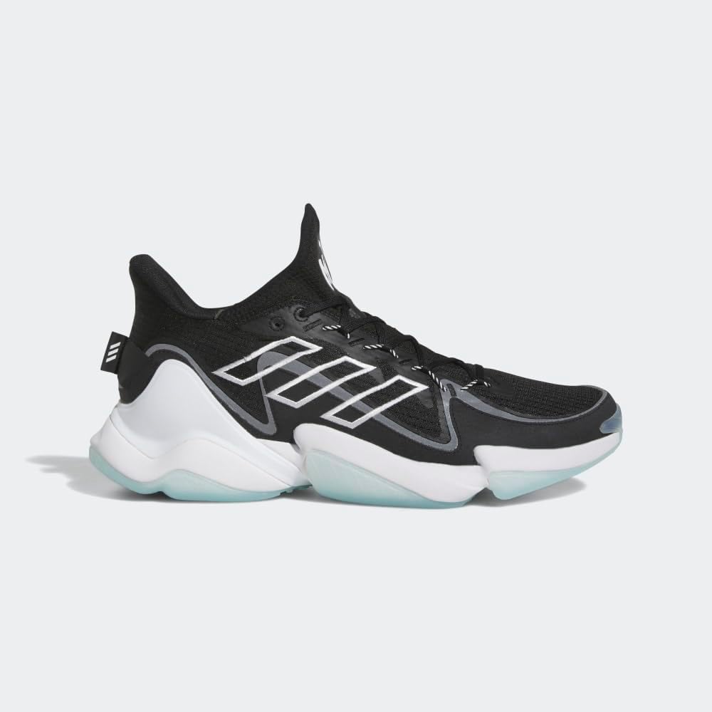 Мужские кроссовки Adidas Mahomes 1 Impact FLX, белый/черный/серый — фото 2