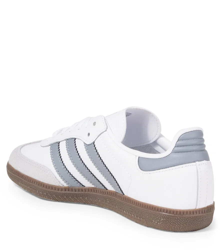 Кожаные кроссовки Samba OG Adidas Originals Kids, белый — фото 3