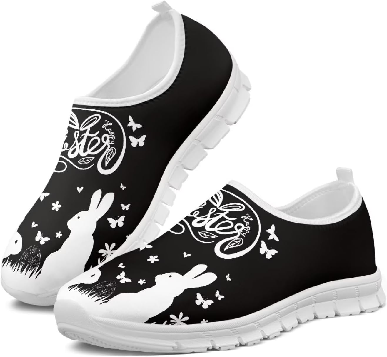 

Мужские туфли-слипоны, повседневные кроссовки для мужчин, удобная обувь для ходьбы, широкие Fonplted, Easter Bunny