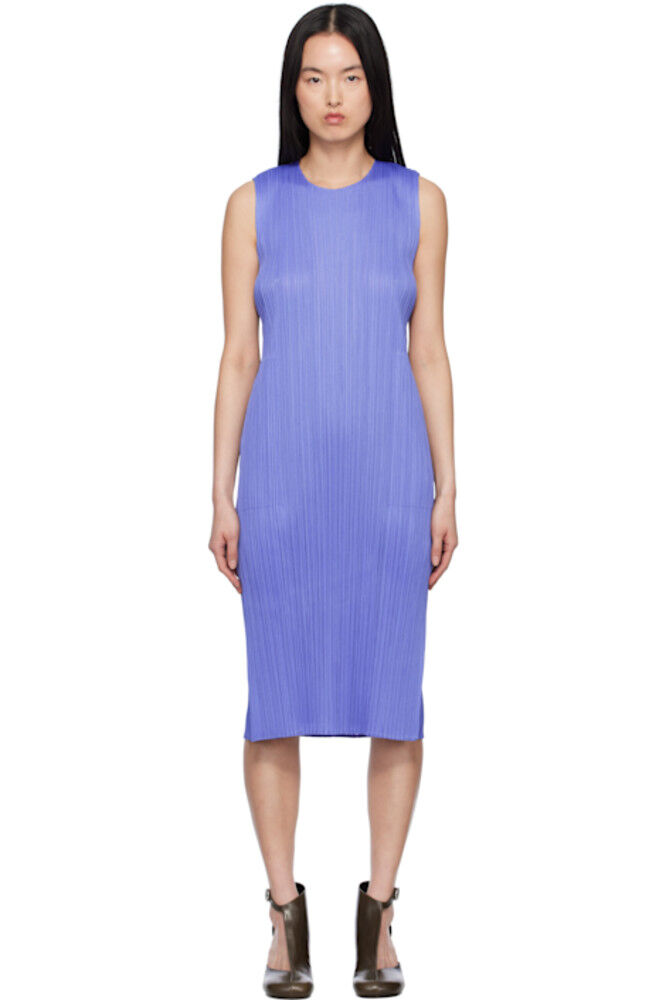 

Синее платье-миди Monthly Colors March PLEATS PLEASE ISSEY MIYAKE