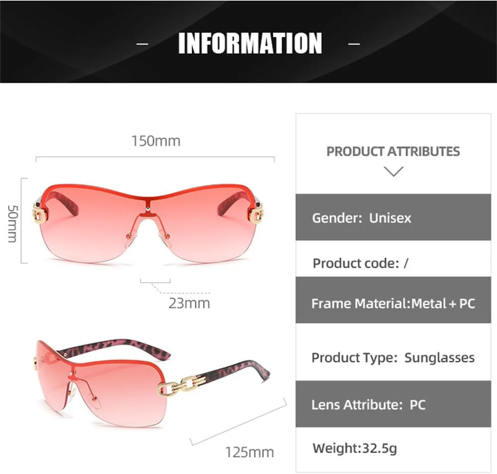 

Женские винтажные солнцезащитные очки для активного отдыха, женские солнцезащитные очки без оправы в стиле ретро, ​​очки с защитой от УФ-излучения UV400 HCPIHF, 5