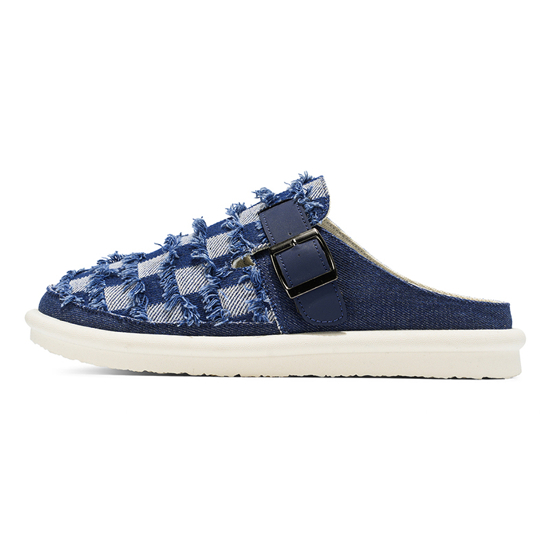 

YIVELOVE Мужские противоскользящие массажные тапочки с защитой мыска, устойчивые к истиранию, темно-синие, цвет Dark Blue