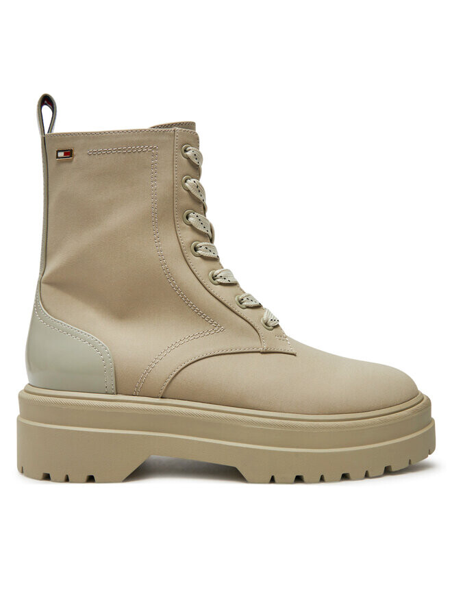 Сапоги Tommy Hilfiger Flag Ventile Lace Up Boot, бежевый