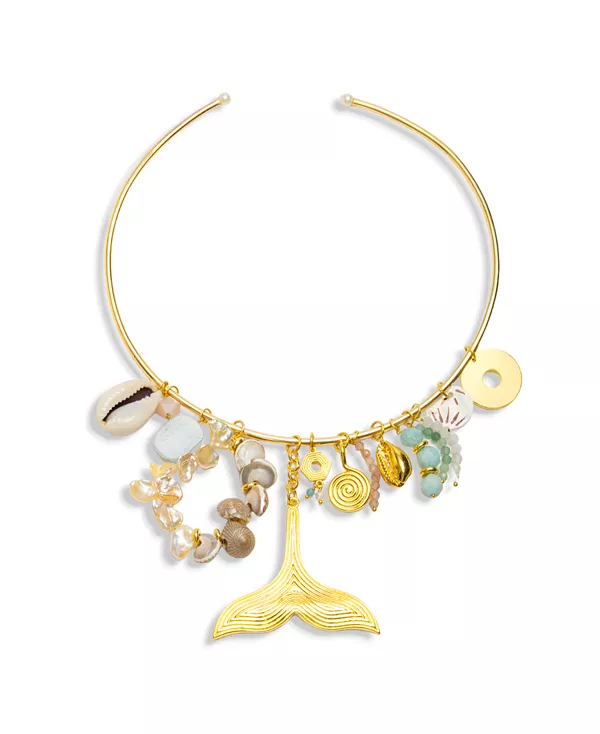 

Крупное колье «Диана», покрытое 18-каратным золотом Nectar Nectar New York, gold