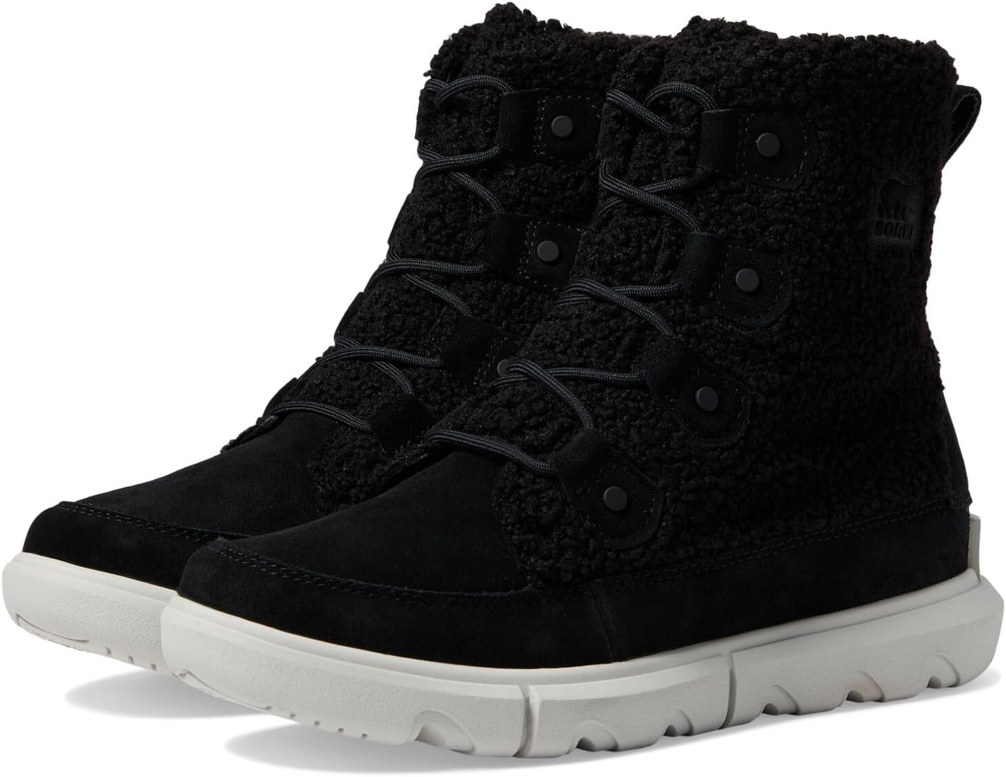 

Ботинки SOREL Explorer NextJoan Cozy, цвет Black/Moonstone