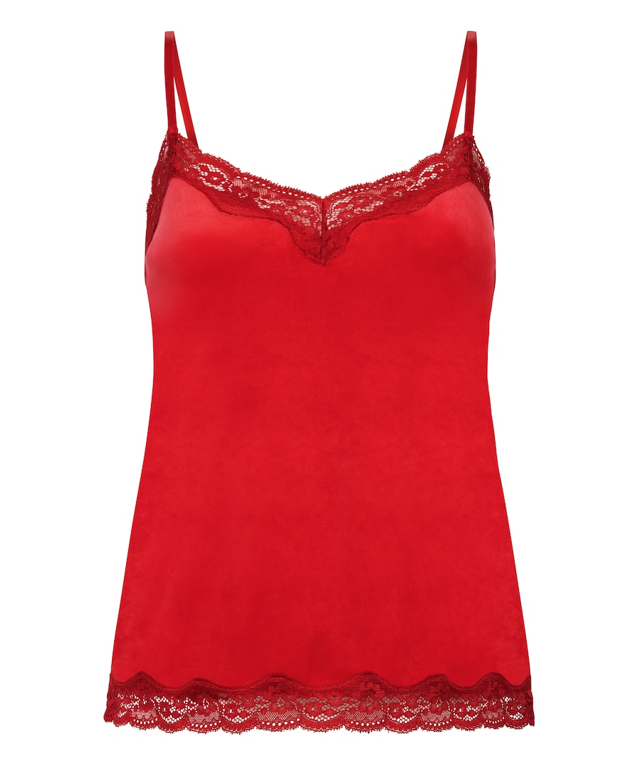 

Пижамная рубашка Hunkemöller Lace Cami, красный