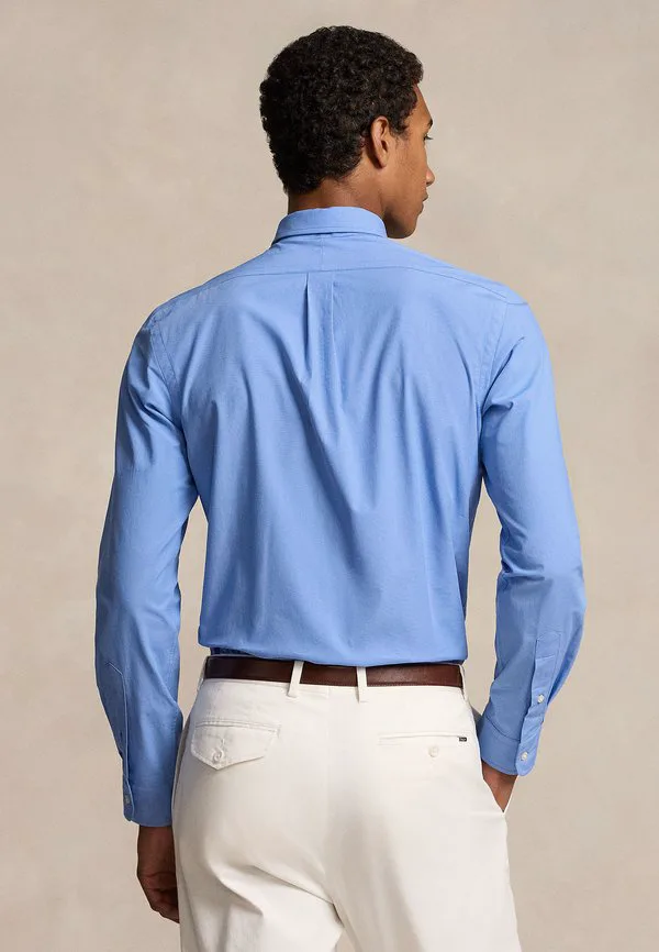 Рубашка из эластичного поплина, сшитая на заказ. Polo Ralph Lauren, Harbor Island Blue — фото 3