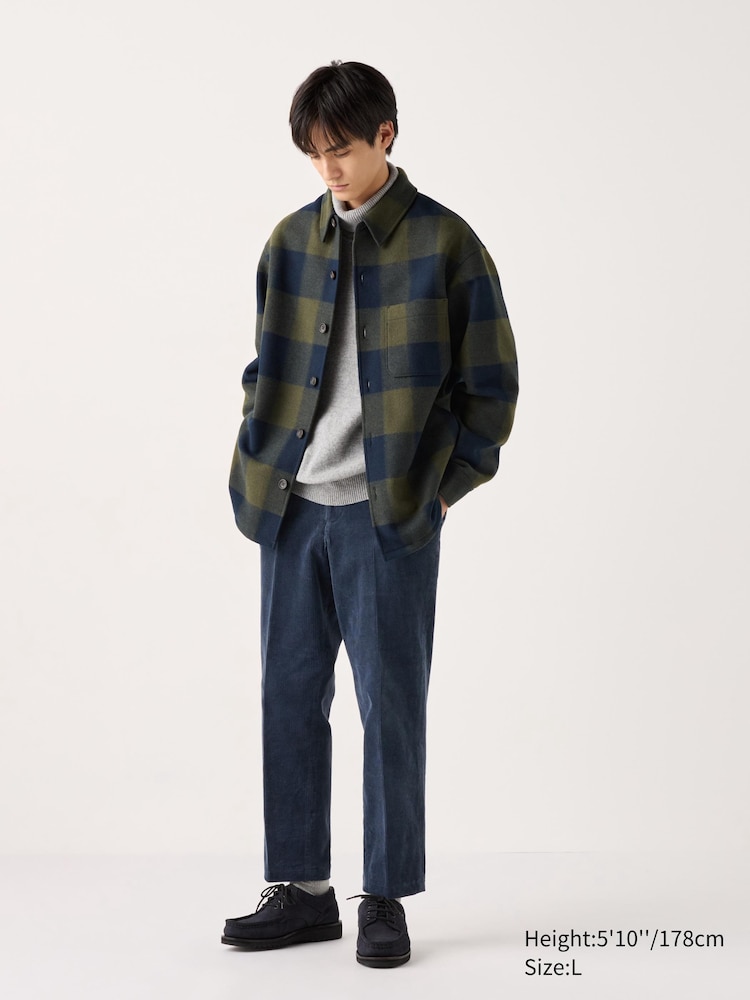 

Элегантные брюки до щиколоток вельвет Uniqlo, цвет 68 синий