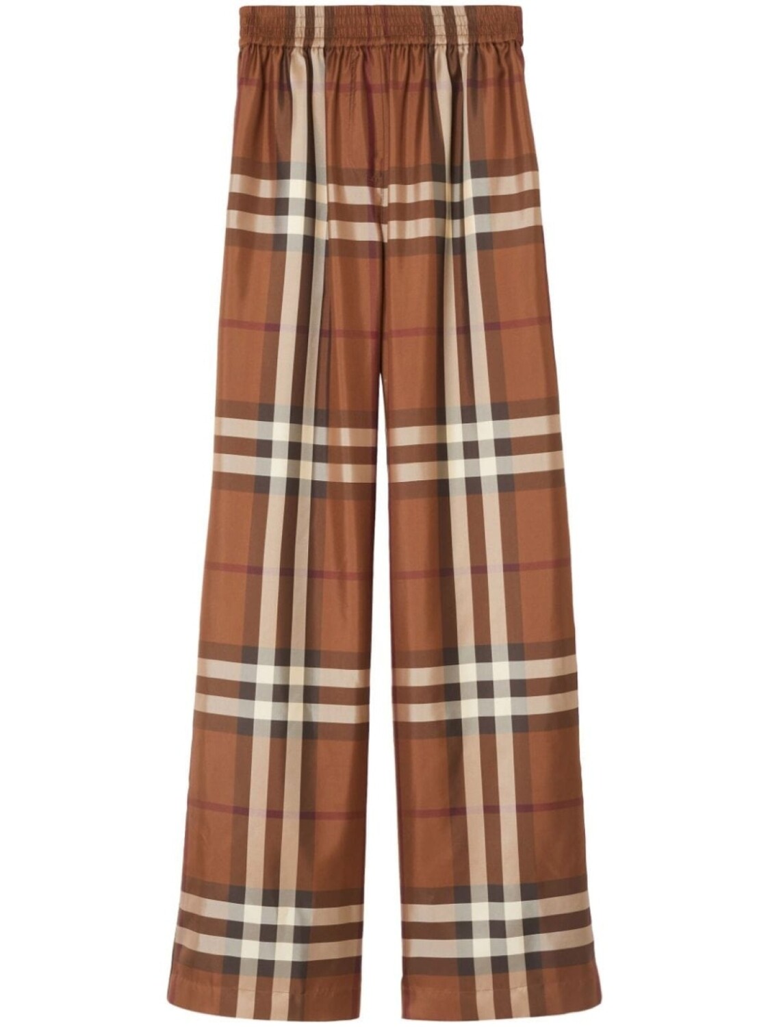 

Burberry шелковые брюки Alex в клетку Vintage Check, коричневый