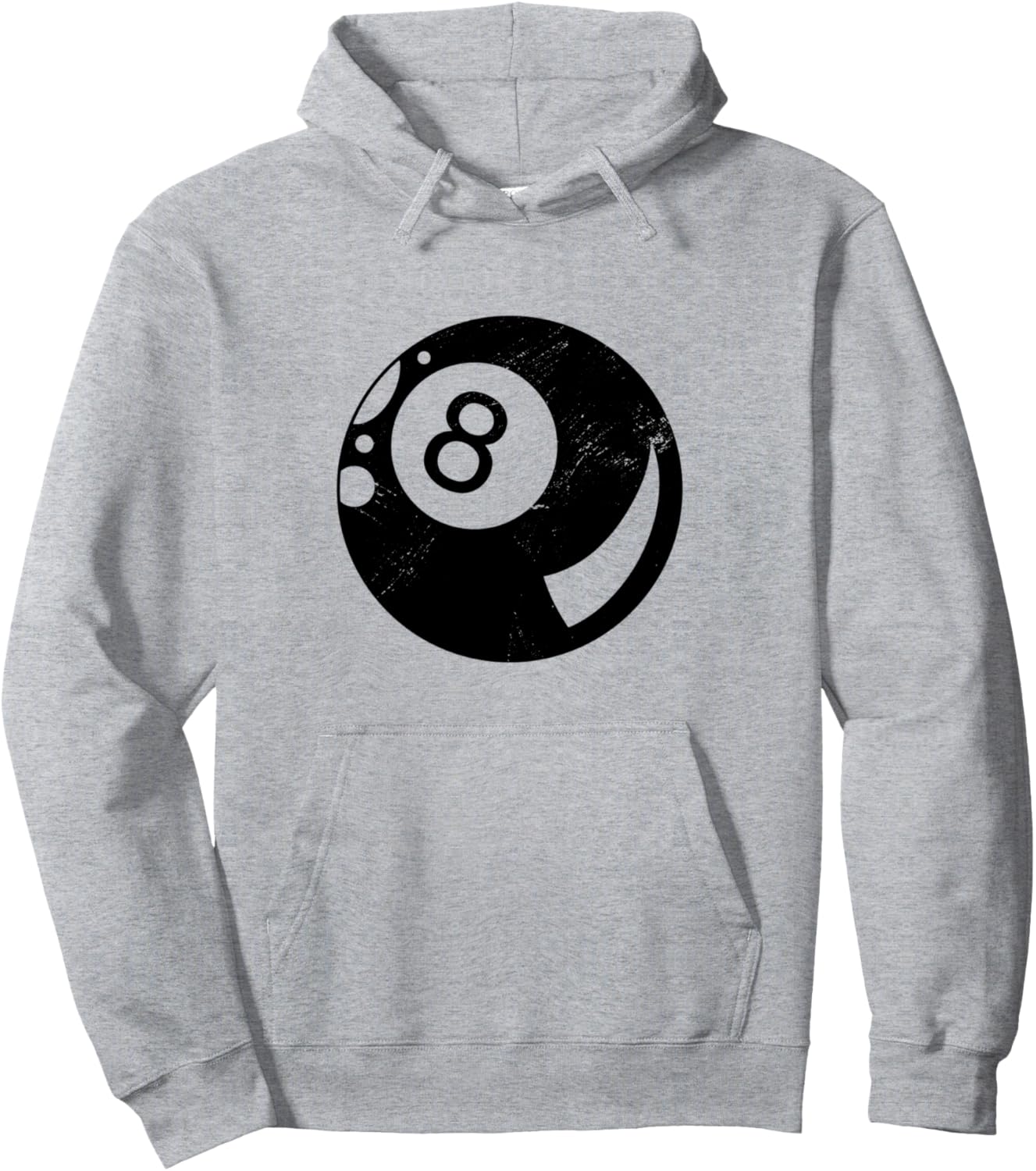 

Худи в стиле ретро с графическим рисунком на тему бильярда, снукера, кия и шаров (8 шаров), серое Billiards Gift For Billiards Player Pool Snooker