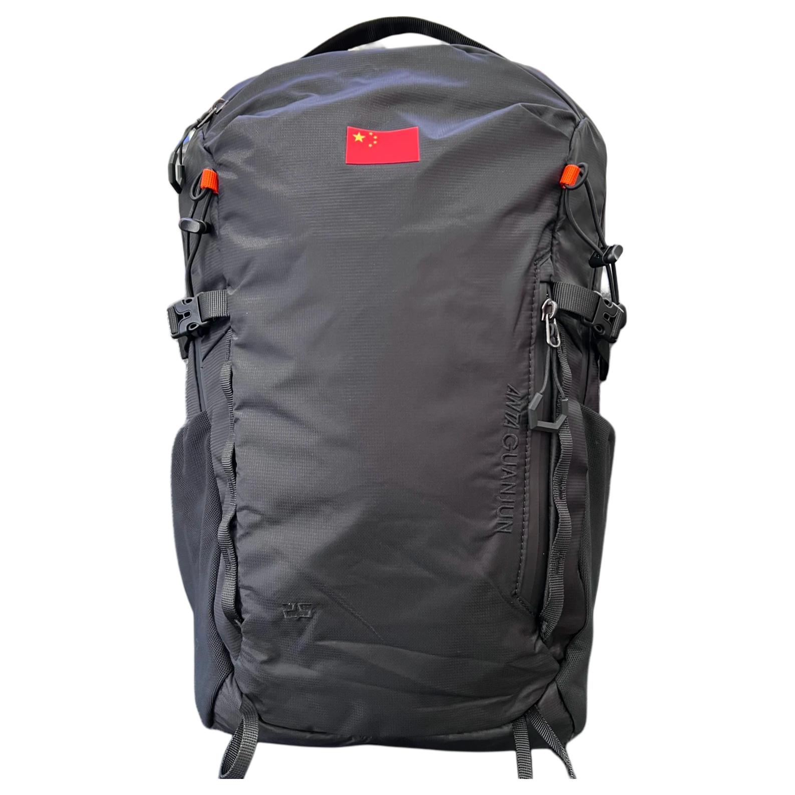 

ANTA Черный унисекс рюкзак из брезента, Black