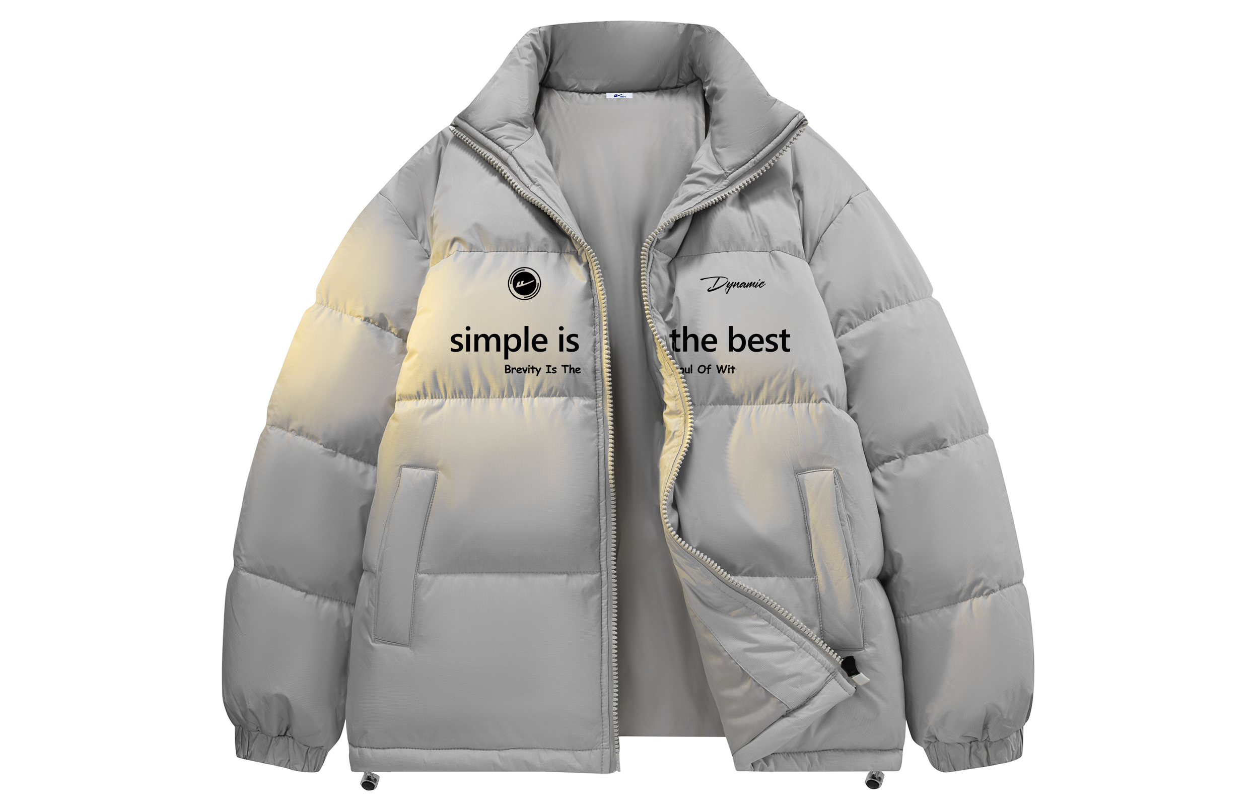 

WARRIOR Пуховик унисекс серии Candy Cube, Dark Gray