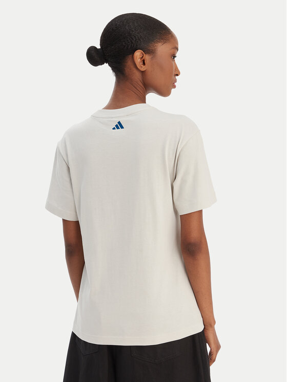 Футболка regular fit Farm Rio Graphic KD4641 Adidas, экрю — фото 3