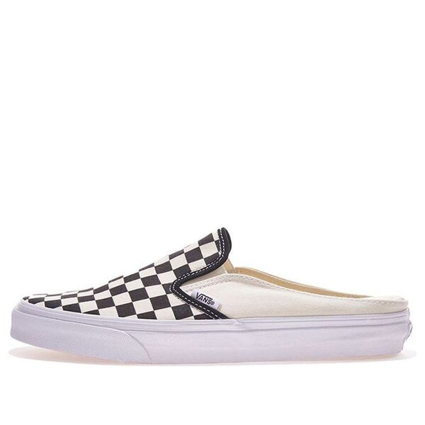

Кроссовки classic slip-on mule 'checkerboard - black' Vans, черный