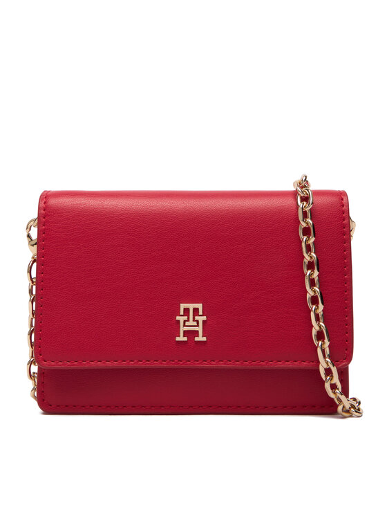 

Сумка Th Icon Card Holder W/Chain AW0AW18248 Tommy Hilfiger, красный