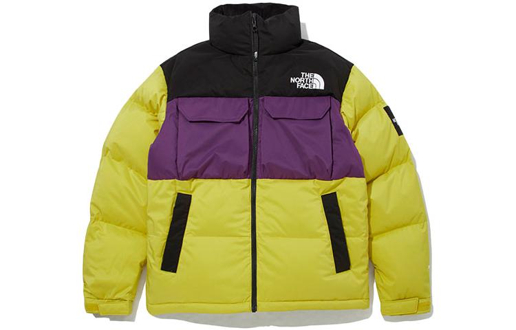

Эко утилитарная пуховая куртка унисекс желтая фиолетовая THE NORTH FACE