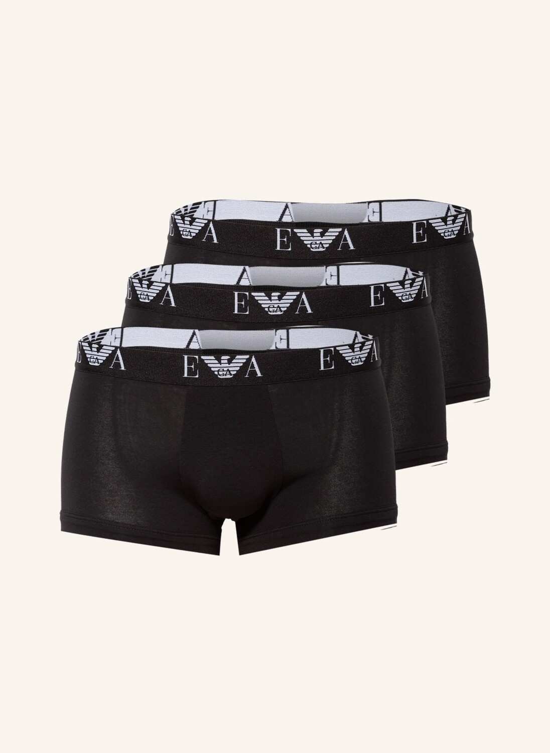 

3 пары боксеров Emporio Armani, черный
