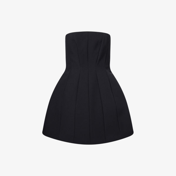 

Мини-платье Max Mara Elegante из плетеной ткани, черный