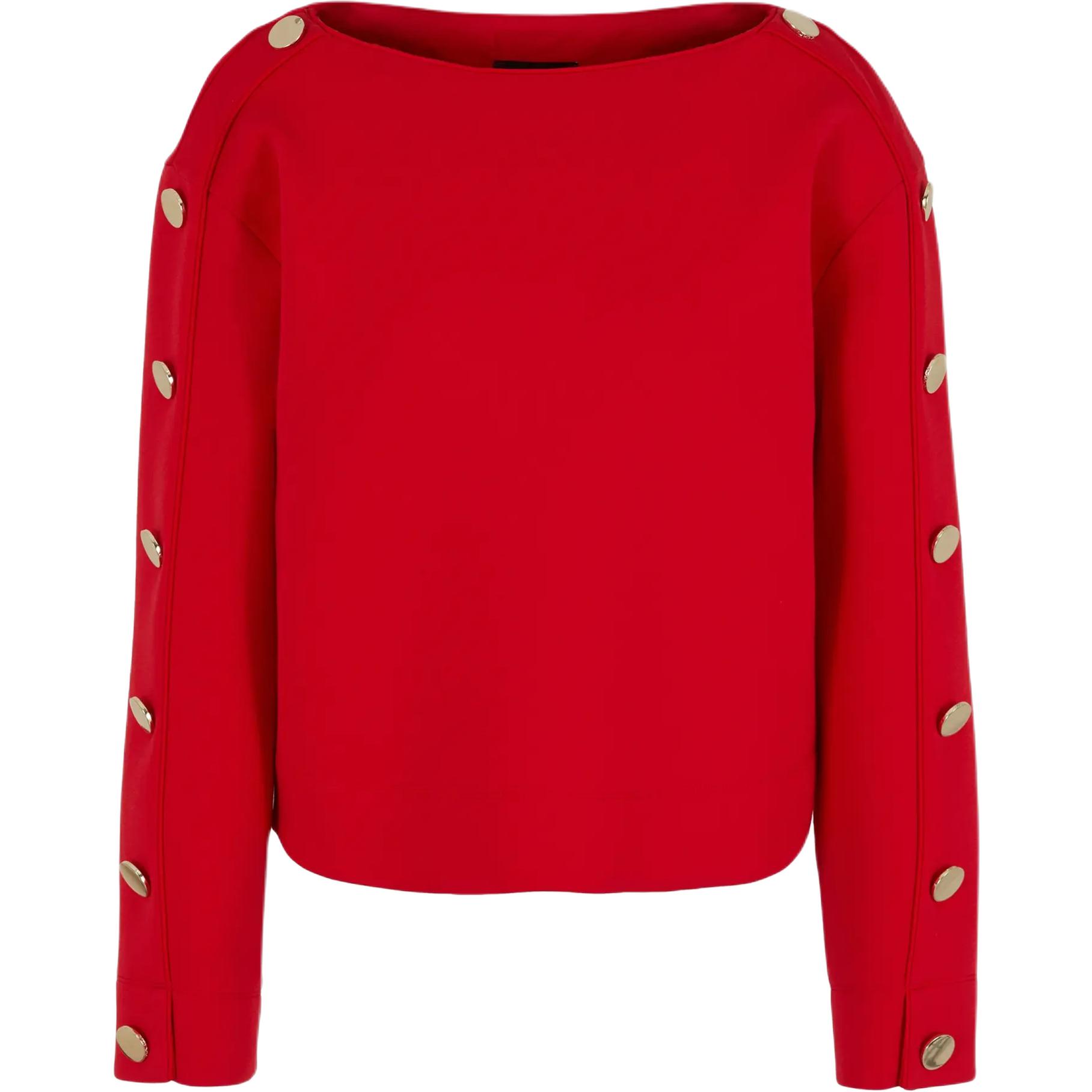 

SS24 Вязаный топ для женщин EMPORIO ARMANI, красный