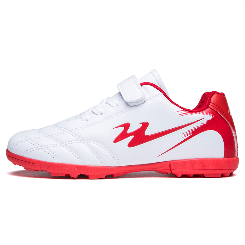 

Детские футбольные бутсы с амортизирующим покрытием, износостойкие, легкие, нескользящие, с защитой от ударов Binary, белый/красный