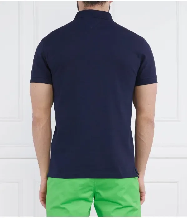 Поло 1985 slim fit Tommy Hilfiger, темно-синий — фото 4