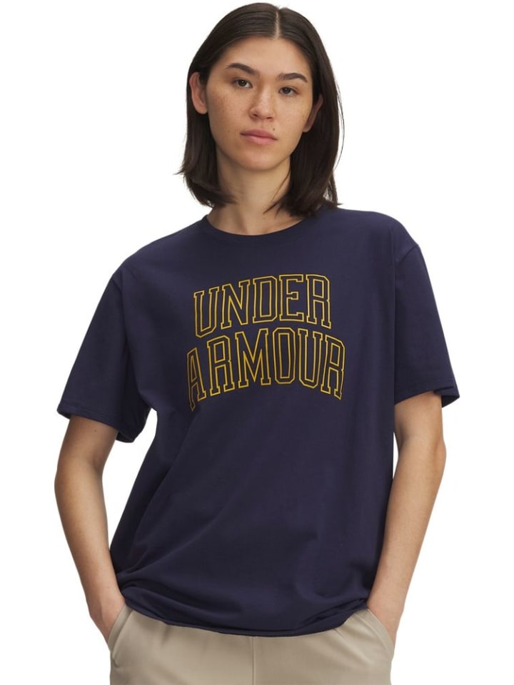 

Спортивная футболка Rival Os Campus T-Shirt синего цвета Under Armour