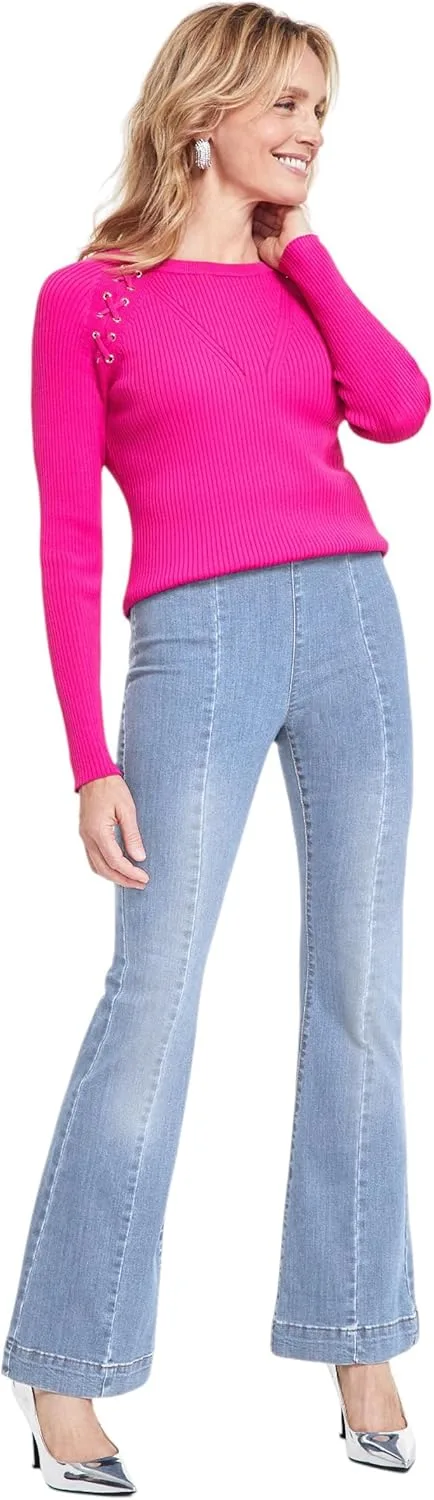 

International Concepts Женские джинсы с высокой посадкой и расклешенным низом