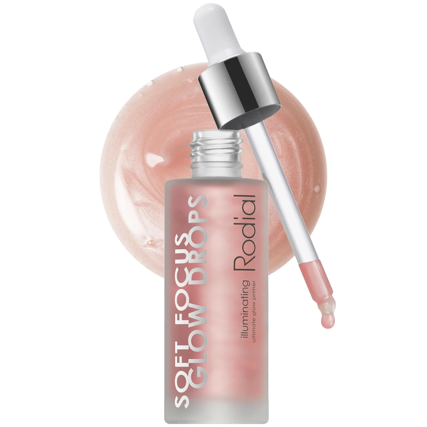 Сыворотка для лица Soft Focus Glow Booster Drops, придающая сияние и блеск, с глицерином и антиоксидантами, разглаживающая и увлажняющая основа под макияж, невесомая формула. Rodial