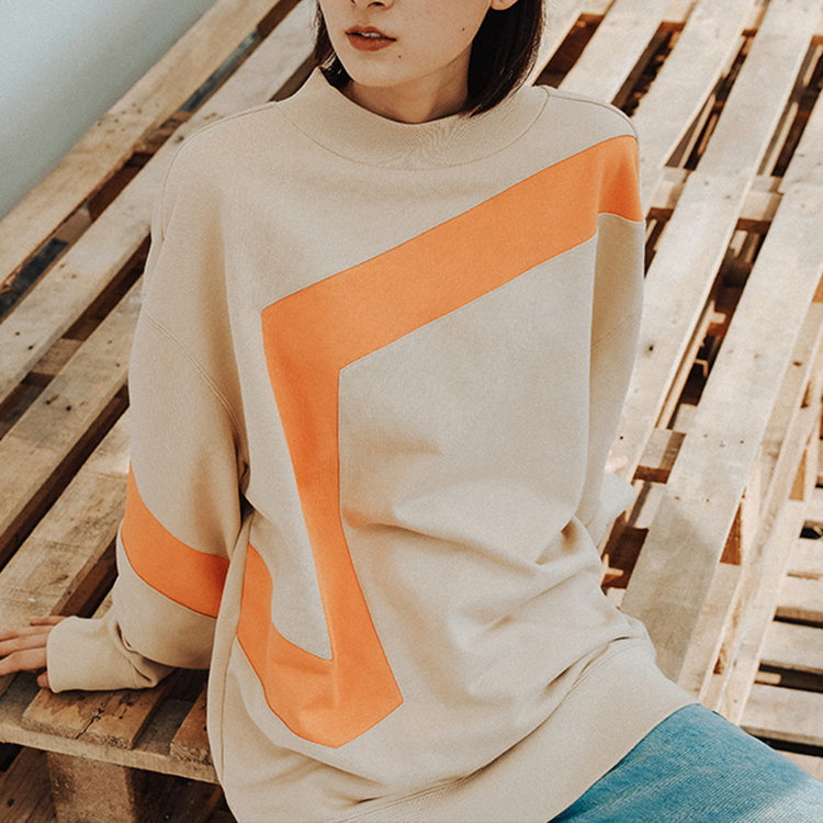 Толстовка Vans Logo Printing Casual Sports Pullover Couple Style Khaki VN0A54NC7UE, хаки — фото 3