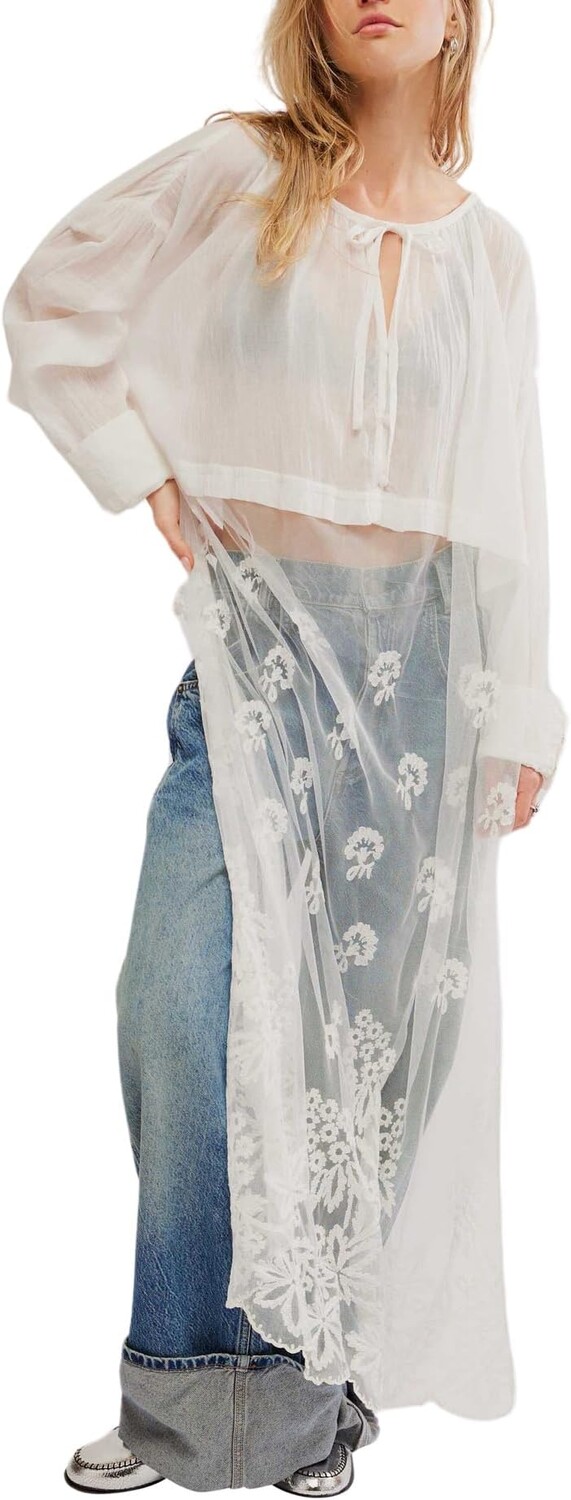 

Топ Free People Willow Maxi Top, цвет Optic White