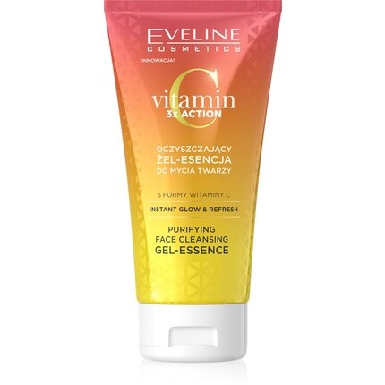 

Eveline Витамин C 3x Action Instant Glow Очищающий гель-эссенция для умывания лица 150 мл