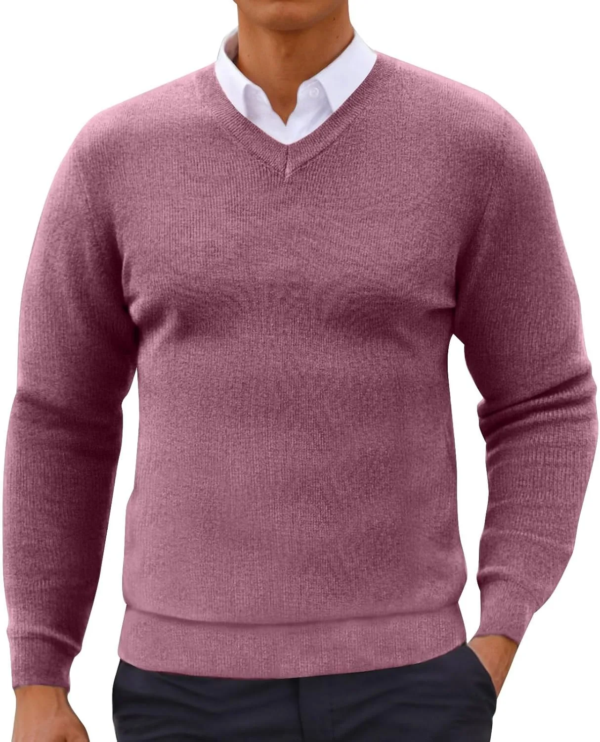 

Футболка с длинным рукавом Muscularfit, V-образный вырез, свободный крой