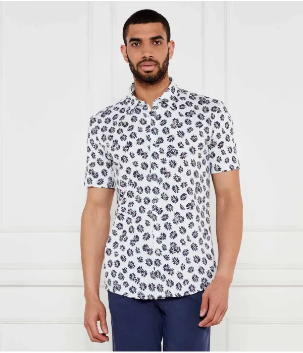 Рубашка P-ROAN-ken-SH-C1-242 slim fit Boss, белый