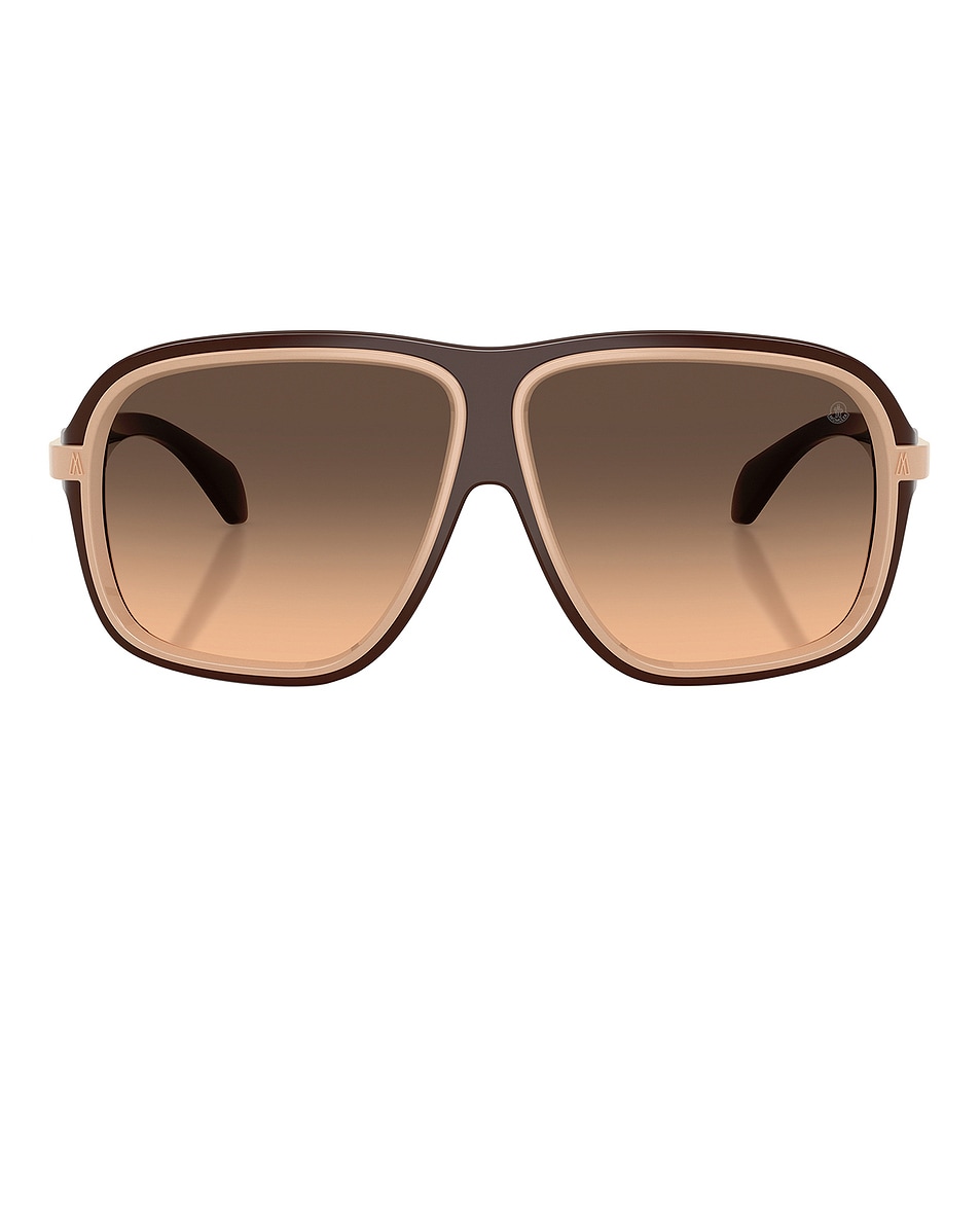

Двухцветные солнцезащитные очки Moncler, Shiny Brown