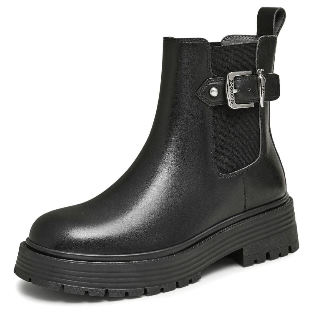 Футболка FENGKUANGDONGWUCHENG x Chelsea Boots Женские черные Teenmix, стиль Carrot Buckles — фото 3