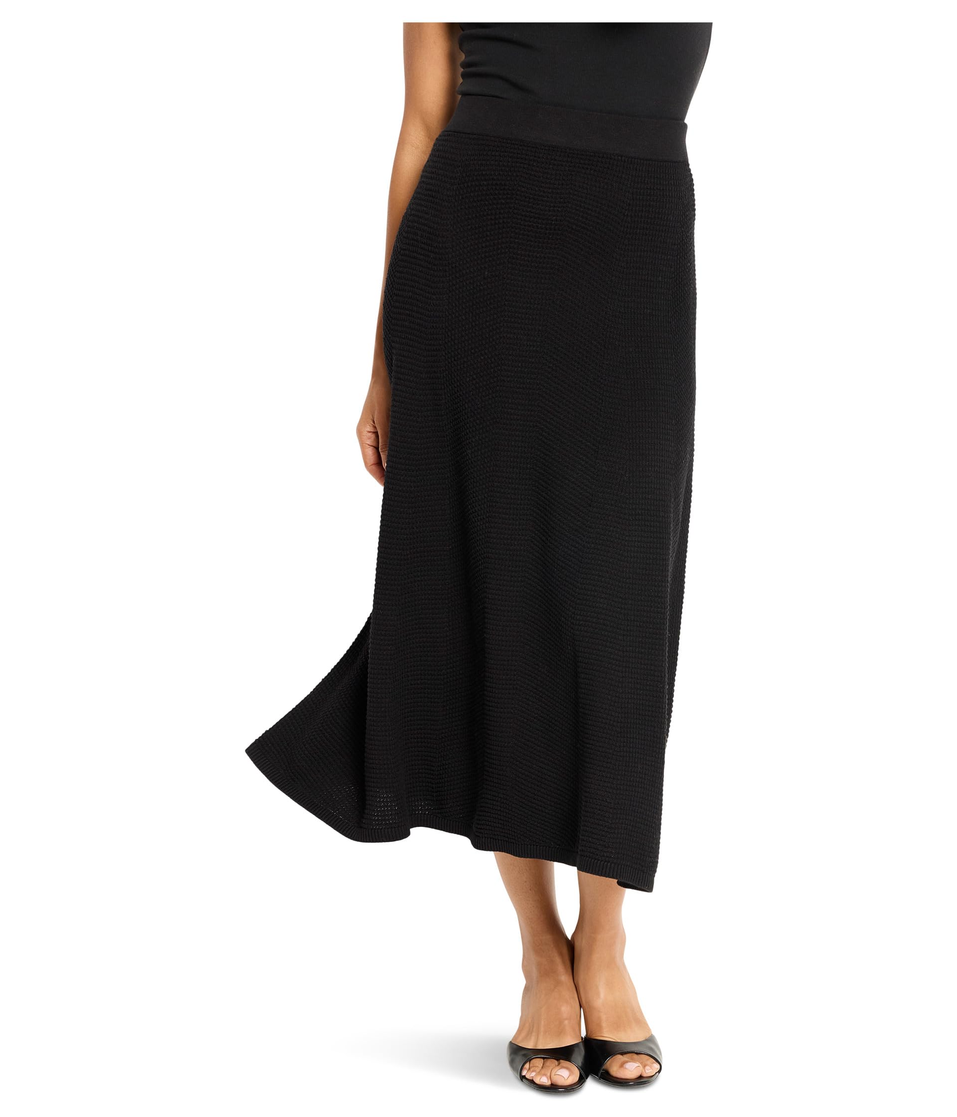 

Юбка NIC+ZOE Pixel Knit Skirt, черный оникс