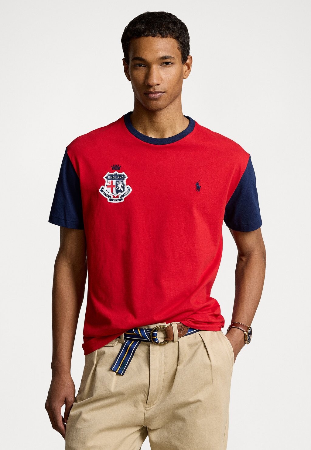 

Принт на футболке CLASSIC FIT ENGLAND T-SHIRT Ralph Lauren, темно-красный