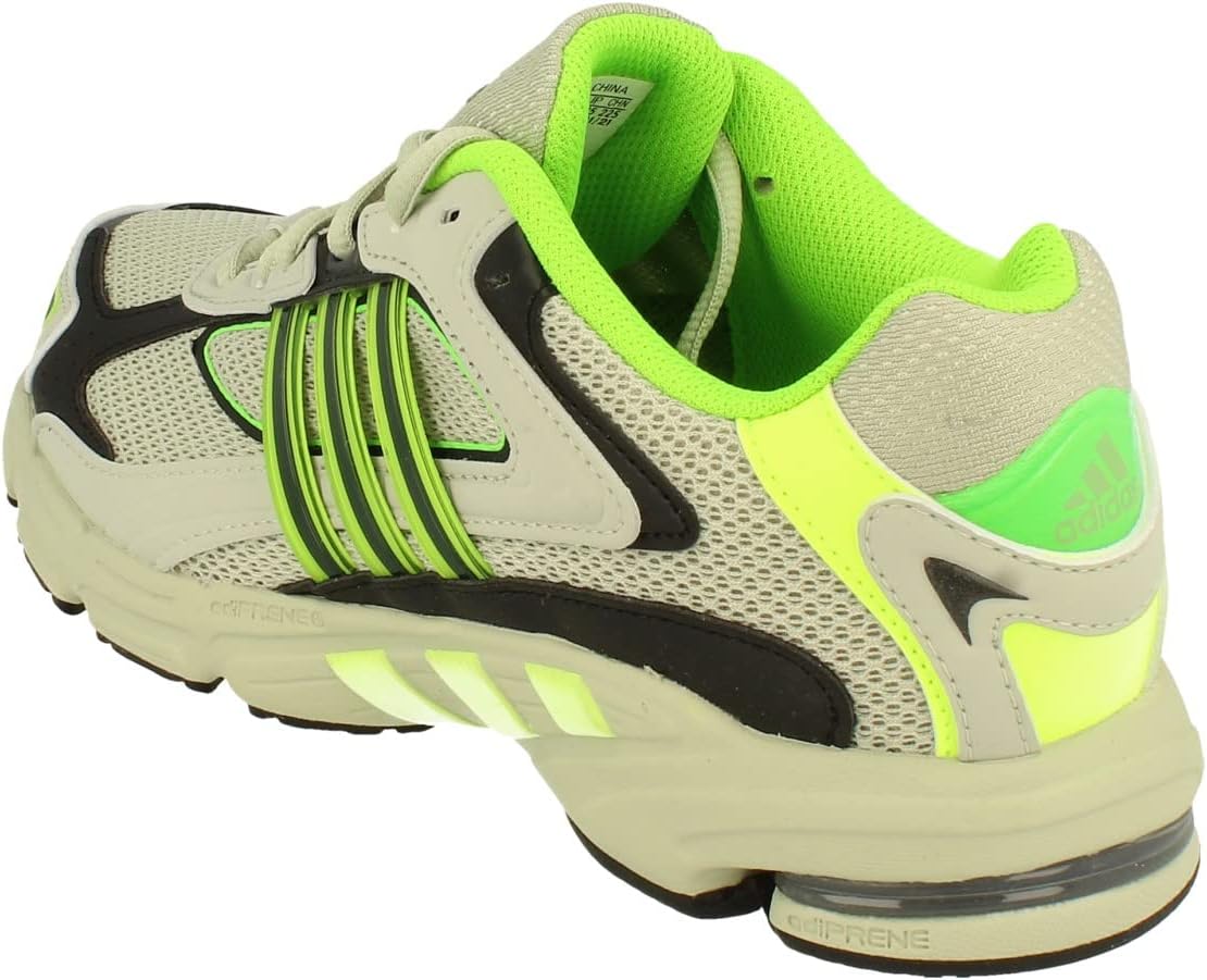 Мужские беговые кроссовки adidas Response CL, черный/зеленый/серый — фото 2