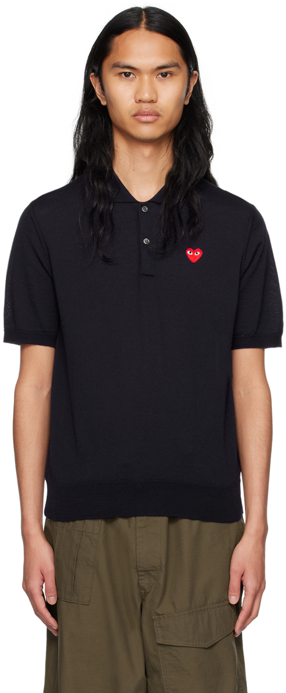 

Патч Поло COMME des GARcONS PLAY, темно-синий