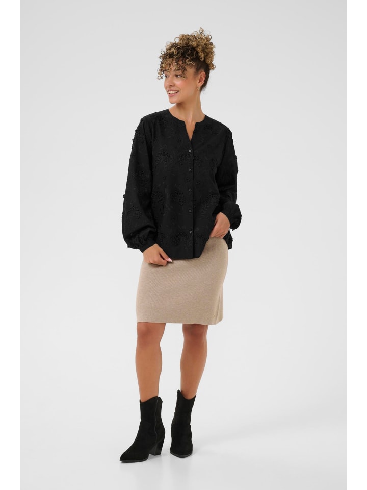 

Рубашка с длинными рукавами CRHilda Regular fit в цвете Pitch Black Cream