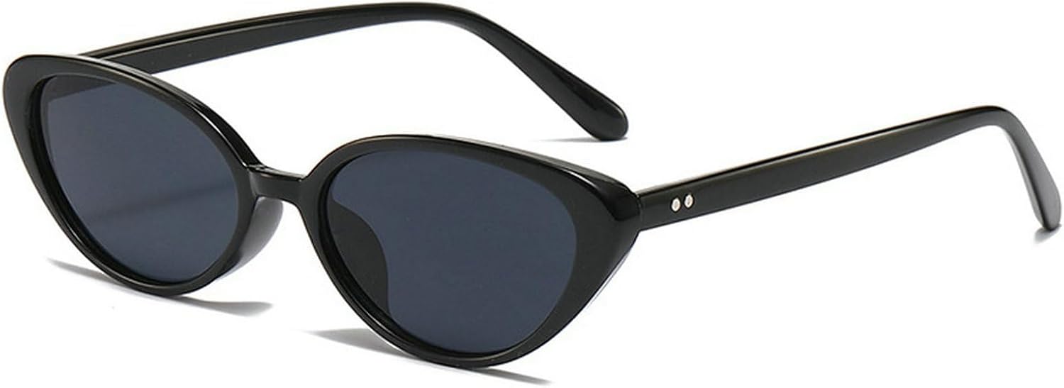 

Сексуальные солнцезащитные очки «кошачий глаз» для женщин, 2025 год, роскошные винтажные овальные солнцезащитные очки для активного отдыха, модные очки для путешествий mincl, Black