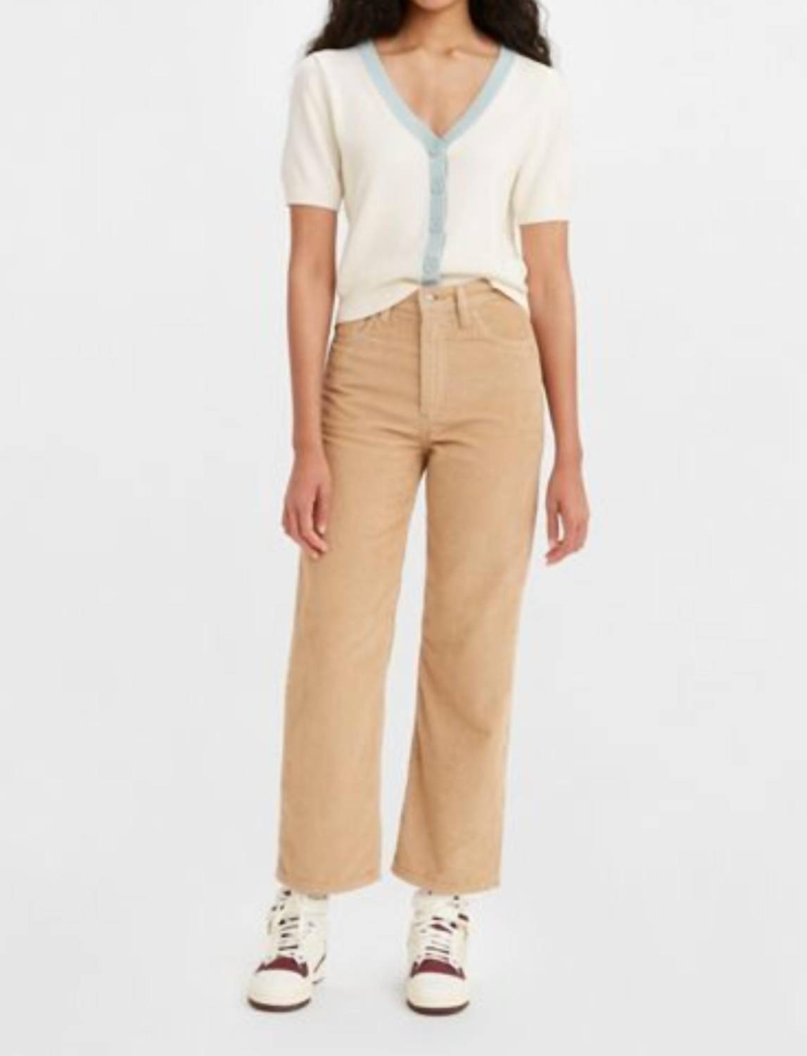 

Прямые брюки Corduroy Ribcage Ankle Bricks In Granola Levi's