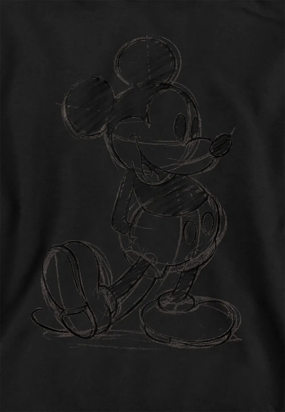 Худи детское Mickey Sketch, черное, Disney, черный — фото 2